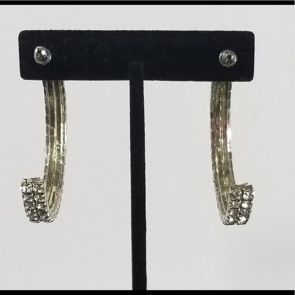 Rhinestone earrings - Picture 5 of 10